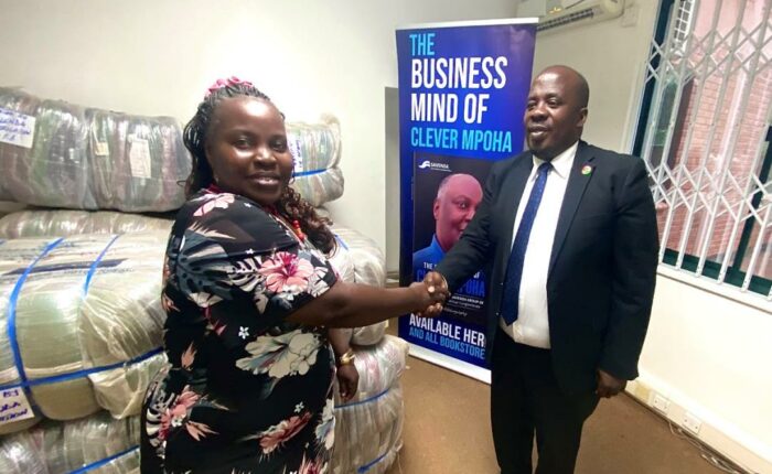 Acknowledgement of Donations with Minister of Local Government at SAVENDA Offices in Malawi