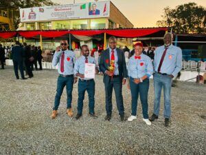 Zambia international trade fair Savenda Electronics 1st prize team prize